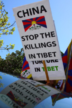 tibetans in san fran protest